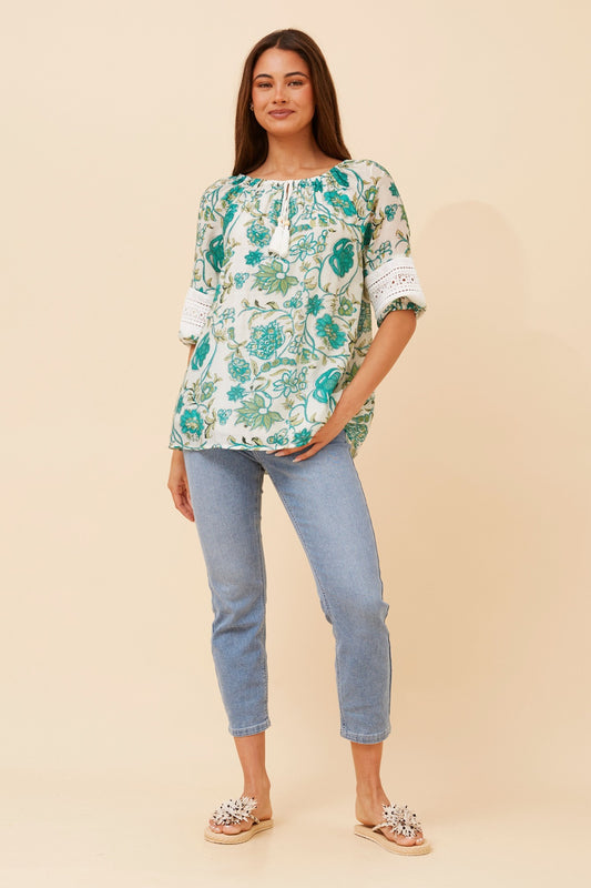 ANDREA FLORAL TOP