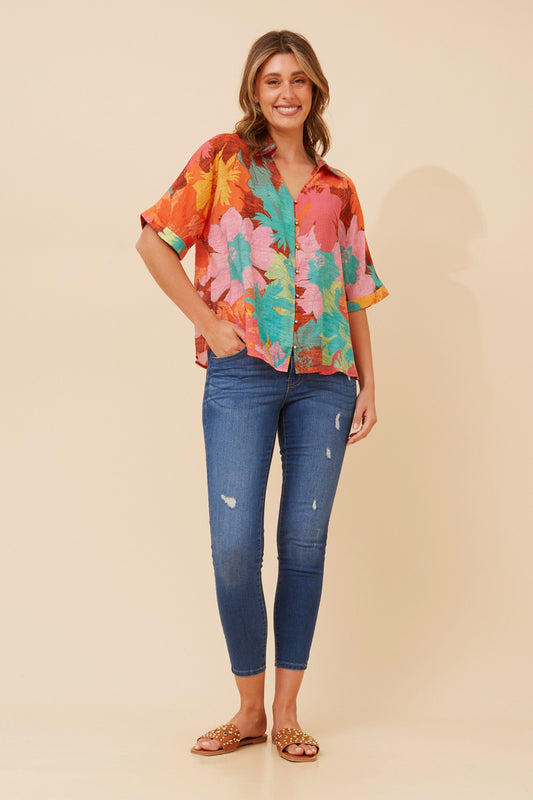 ZENAIDA FLORAL PRINT TOP