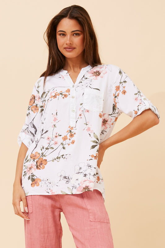 ROSETTA FLORAL TOP