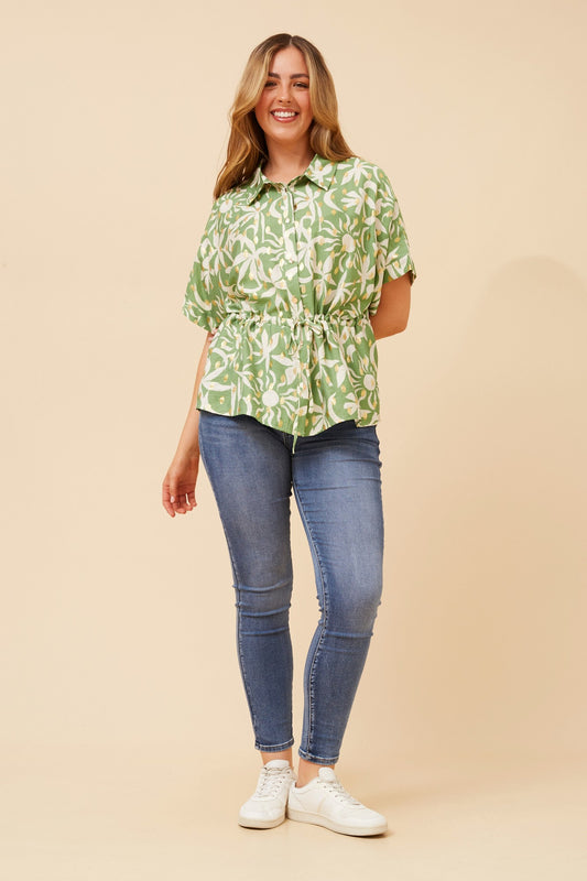KAORU FOIL PRINT TOP