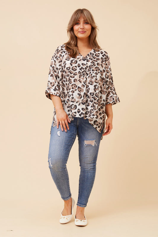 ASHER ANIMAL PRINT TOP