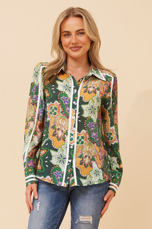 AILSA ABSTRACT PRINT SHIRT
