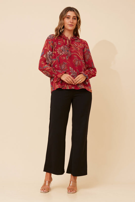 JOEL FLORAL PRINT BLOUSE