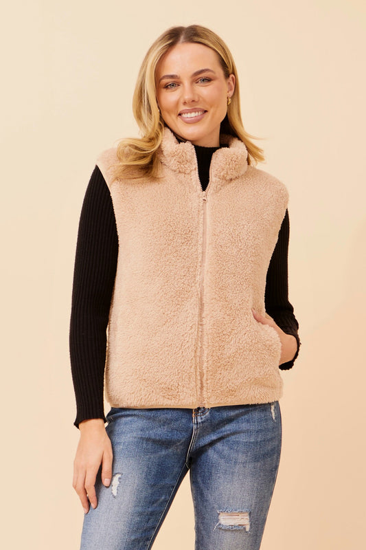 ZABRINA FAUX FUR VEST