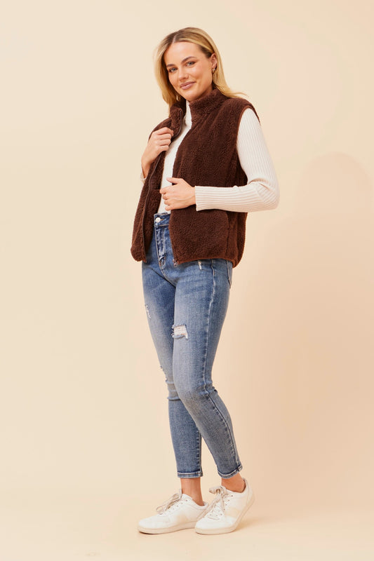ZABRINA FAUX FUR VEST