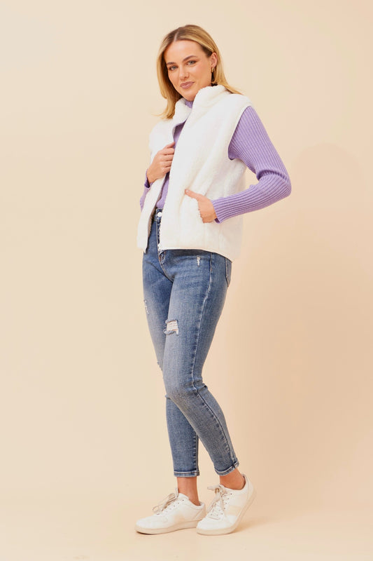 ZABRINA FAUX FUR VEST
