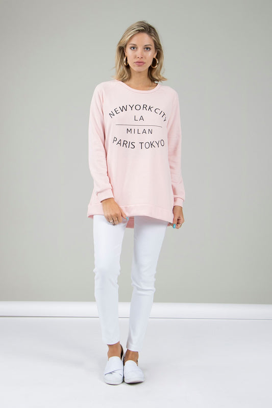 New York Slogan Sweat top