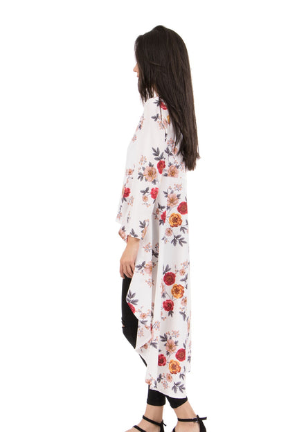 Hi- Low Floral Top