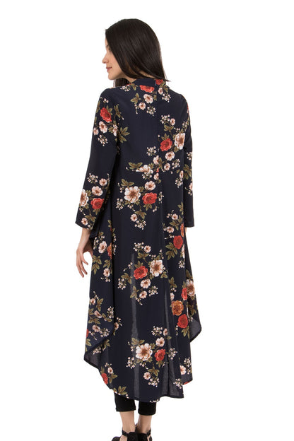 Hi- Low Floral Top