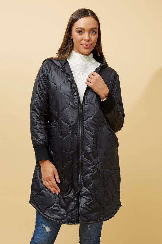 LYRA HOODED PUFFER COAT
